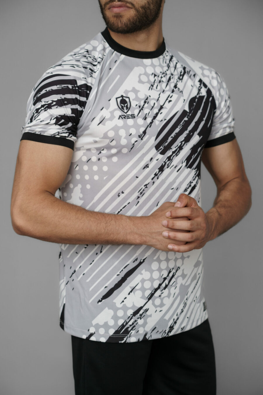 T-shirt de Training Blanc et Noir