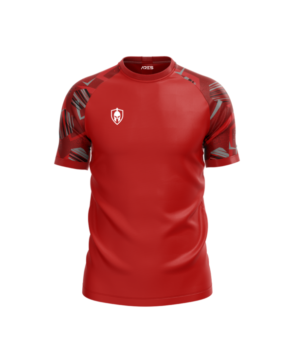 t shirt d'entrainement rouge