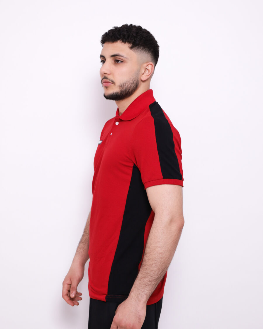 Polo Demi Manche Nuancé - Rouge et Noir – Image 3