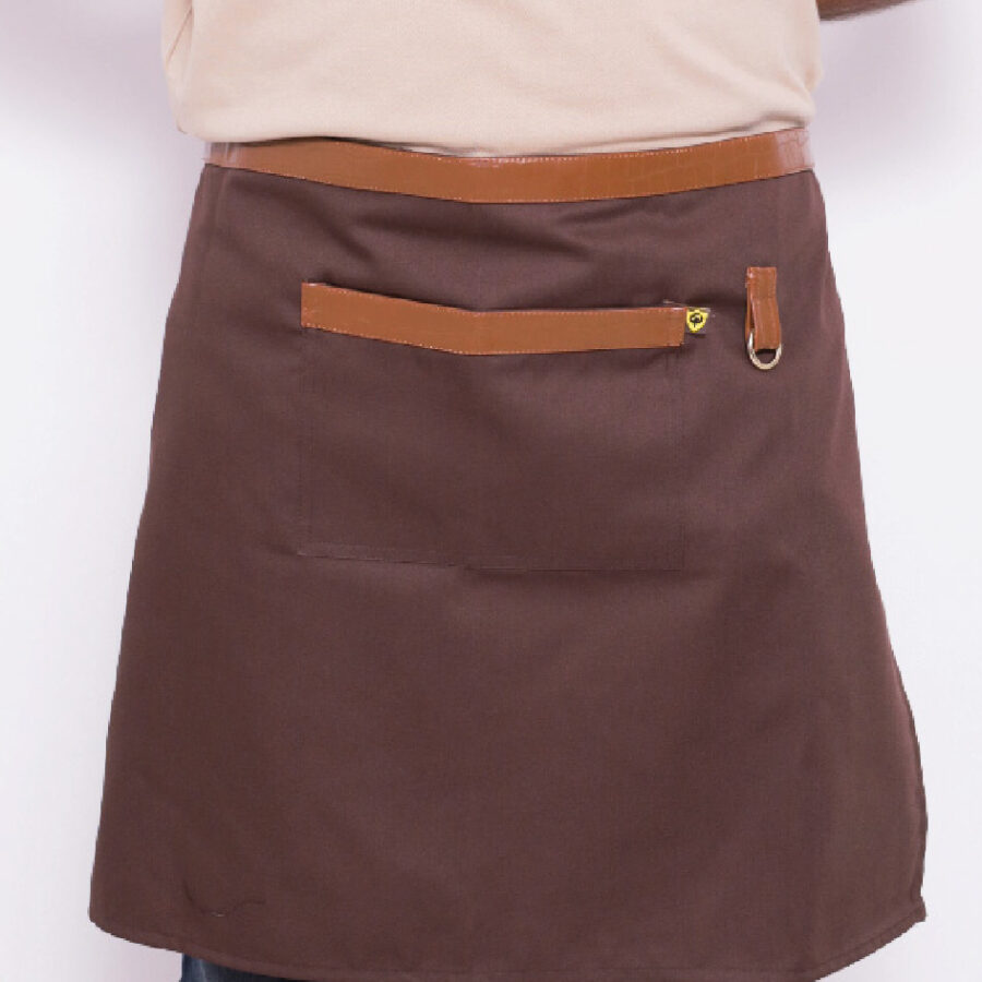 Demi Blouse de Cuisine Haut de Gamme – Élégance & Résistance - Marron