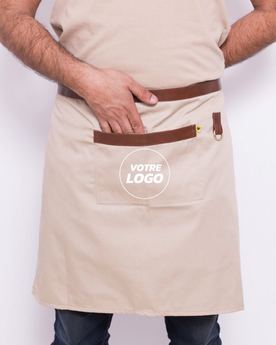 Demi Blouse de Cuisine Haut de Gamme – Élégance & Résistance - Beige