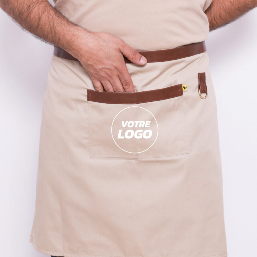 Demi Blouse de Cuisine Haut de Gamme – Élégance & Résistance - Beige