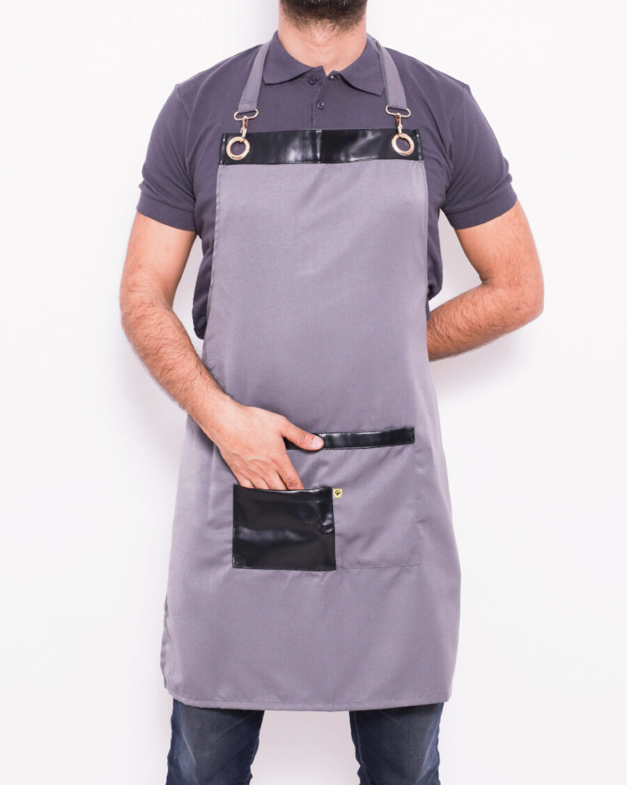 Blouse de Cuisine Haut de Gamme –  Élégance & Résistance - Gris – Image 3
