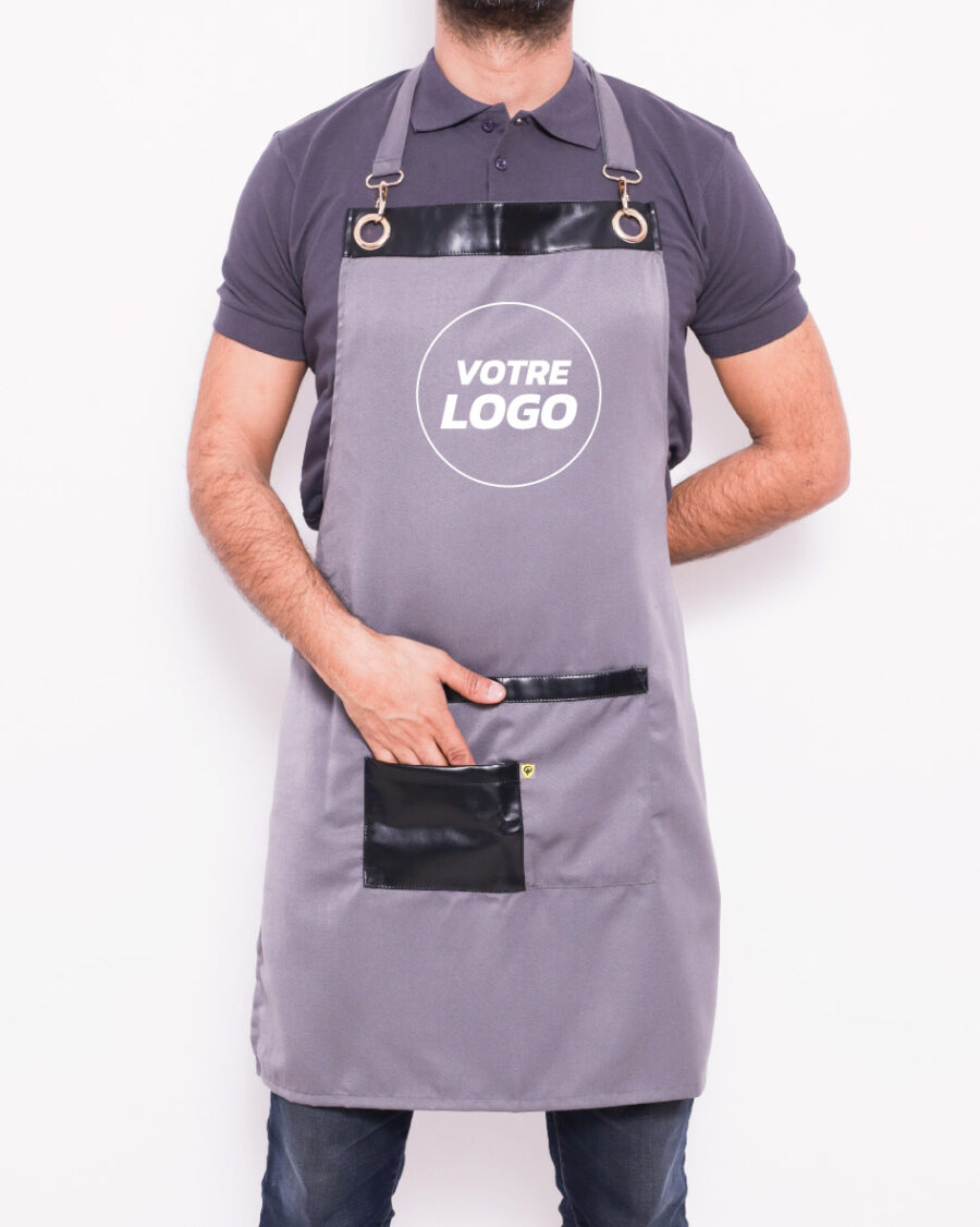 Blouse de Cuisine Haut de Gamme –  Élégance & Résistance - Gris