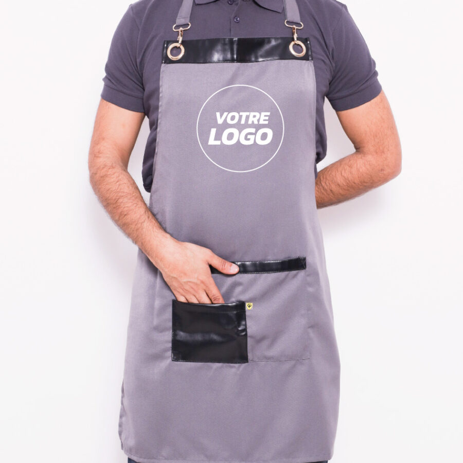 Blouse de Cuisine Haut de Gamme –  Élégance & Résistance - Gris