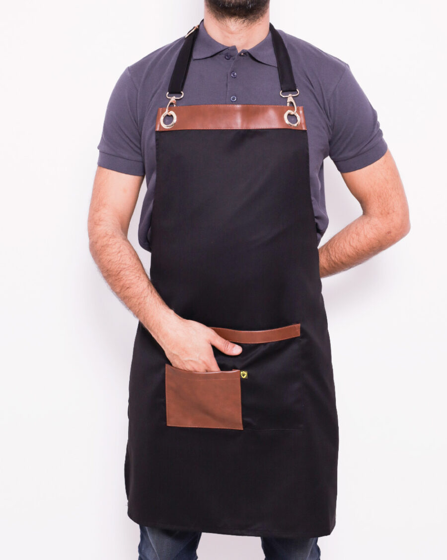 Blouse de Cuisine Haut de Gamme –  Élégance & Résistance - Noir – Image 3