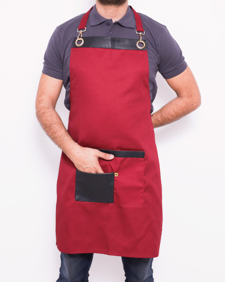 Blouse de Cuisine Haut de Gamme –  Élégance & Résistance - Rouge – Image 3