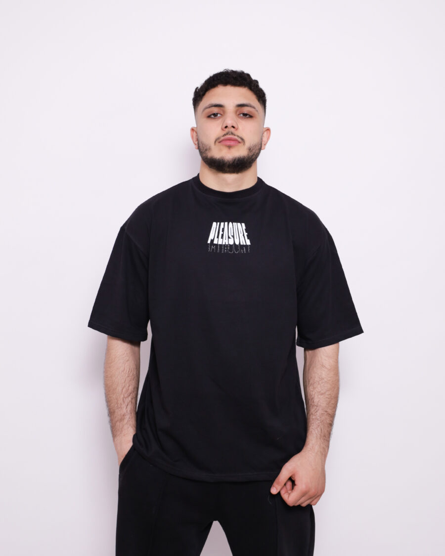 T-Shirt Oversize Imprimé - Noir - 100% Cotton – Image 4