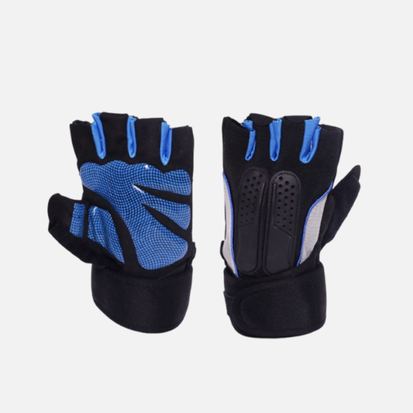 Gants de sport et musculation avec paume antidérapante et maintien au poignet. Confort, protection et adhérence pour entraînements fitness et musculation.