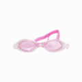 Lunettes de natation enfant roses, confortables et étanches. Verres transparents, joints souples et sangle réglable, idéales pour piscine et apprentissage.
