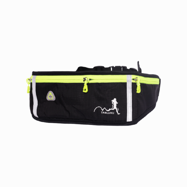 Ceinture de sport pour running et fitness, avec compartiments zippés et sangle réglable. Légère, confortable et idéale pour transporter l’essentiel en toute sécurité.