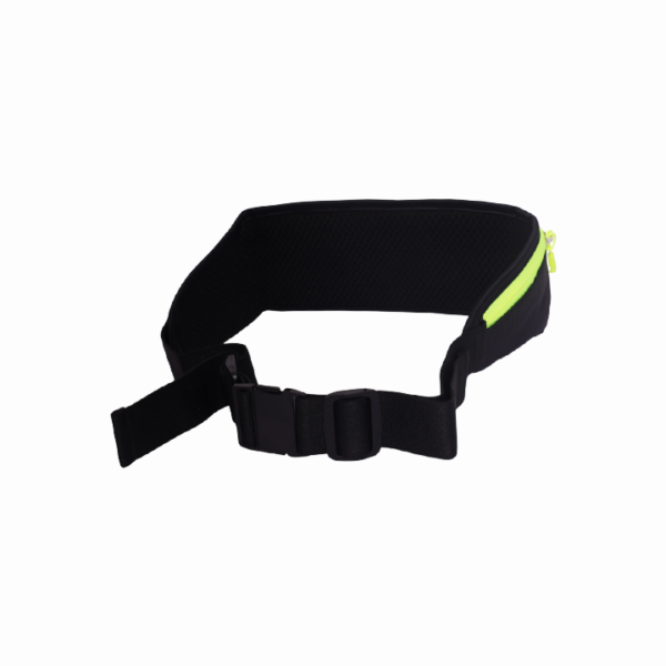 Ceinture de sport pour running et fitness, avec compartiments zippés et sangle réglable. Légère, confortable et idéale pour transporter l’essentiel en toute sécurité.