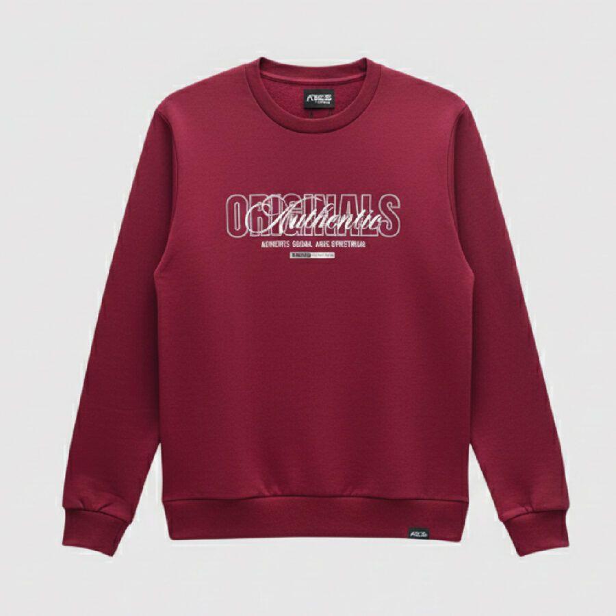Sweatshirt bordeaux - Imprimé