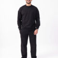 Ensemble Baggy et Sweatshirt en molleton oversize - Gris