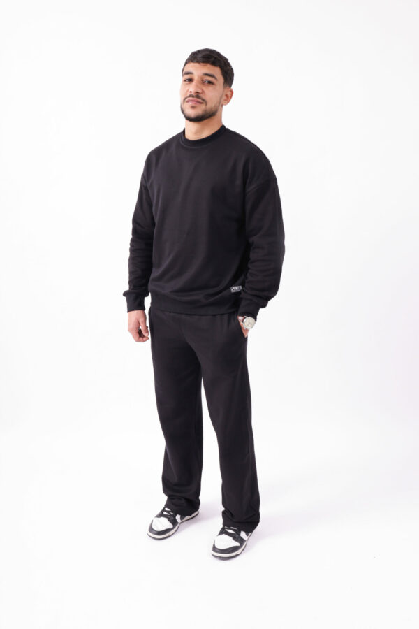 Ensemble Baggy et Sweatshirt en molleton oversize - Gris