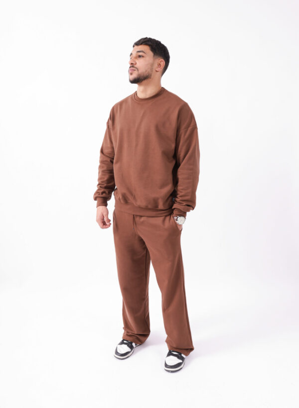 Ensemble Baggy et Sweatshirt en molleton oversize - Gris