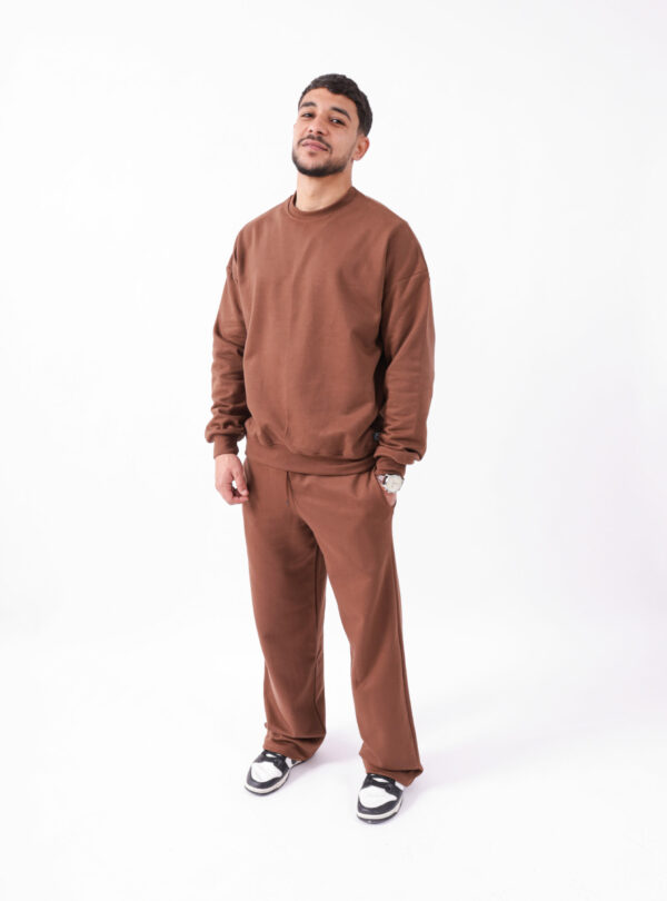 Ensemble Baggy et Sweatshirt en molleton oversize - Gris