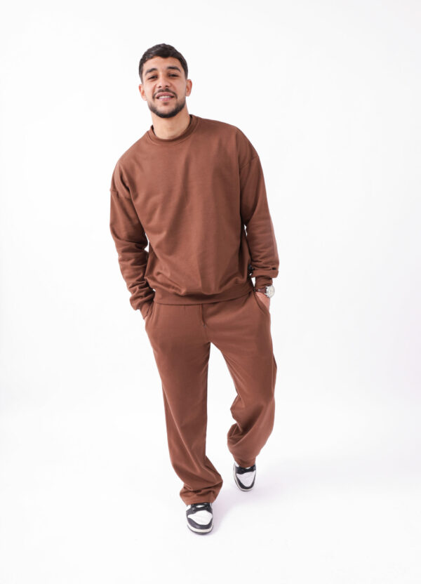 Ensemble Baggy et Sweatshirt en molleton oversize - Gris
