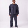 Ensemble Baggy et Sweatshirt en molleton oversize - Gris