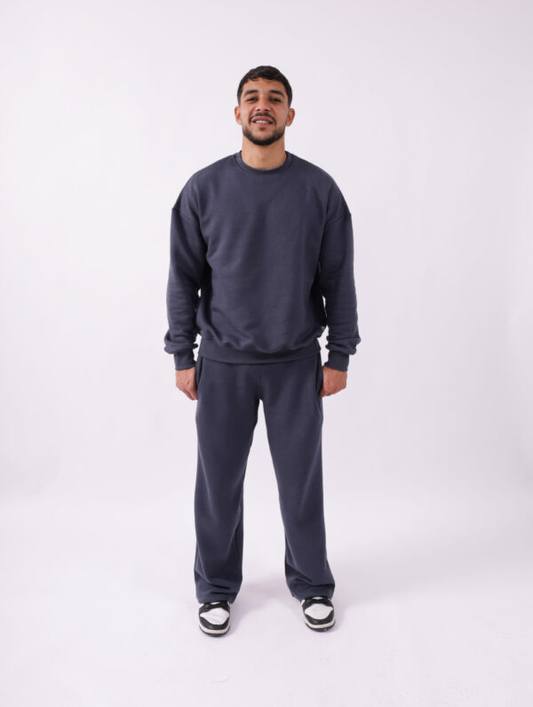 Ensemble Baggy et Sweatshirt en molleton oversize - Gris
