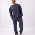 Ensemble Baggy et Sweatshirt en molleton oversize - Gris