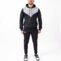 Hoodie ARES Bicolore & Jogger Noir – Look Streetwear