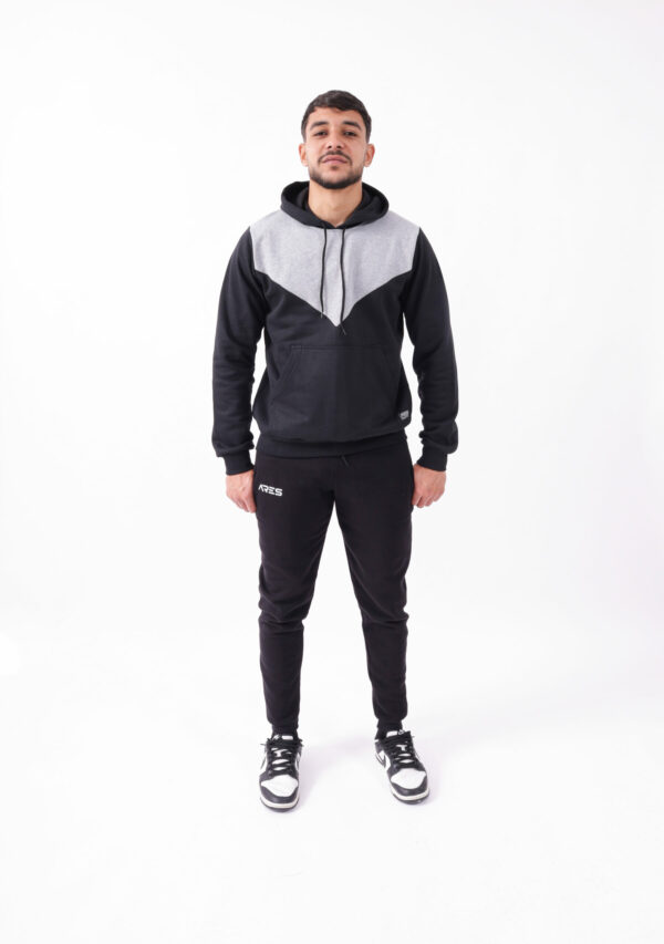 Hoodie ARES Bicolore & Jogger Noir – Look Streetwear