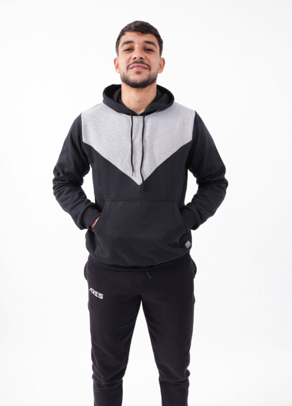 Hoodie ARES Bicolore & Jogger Noir – Look Streetwear