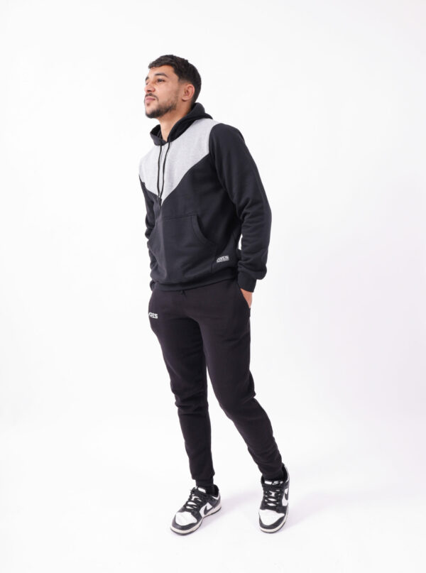 Hoodie ARES Bicolore & Jogger Noir – Look Streetwear