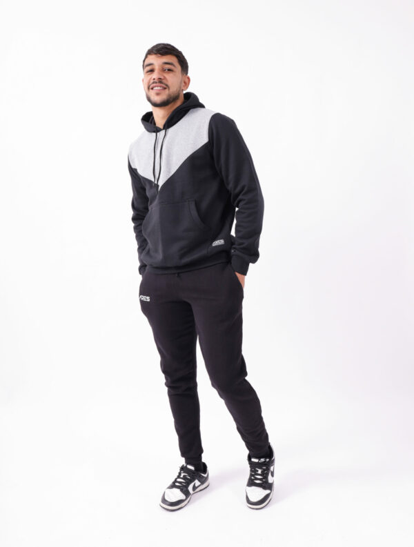 Hoodie ARES Bicolore & Jogger Noir – Look Streetwear