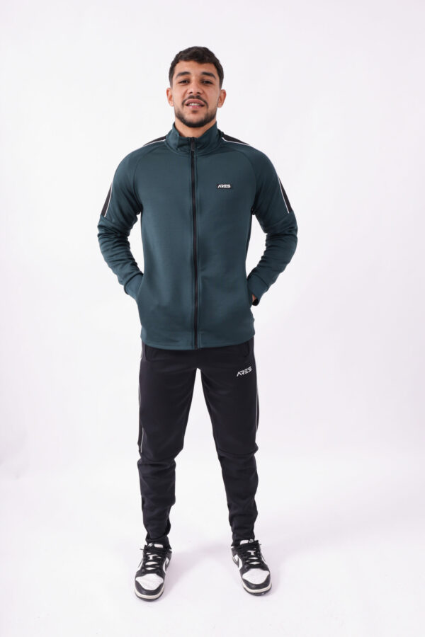 Ensemble Sport Zippé ARES – Veste Ajustée & Pantalon Confort | Style Urbain
