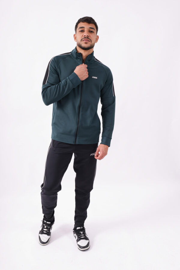 Ensemble Sport Zippé ARES – Veste Ajustée & Pantalon Confort | Style Urbain