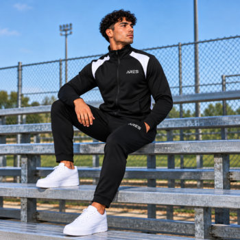 Ensemble Survêtement Zippé ARES – Noir